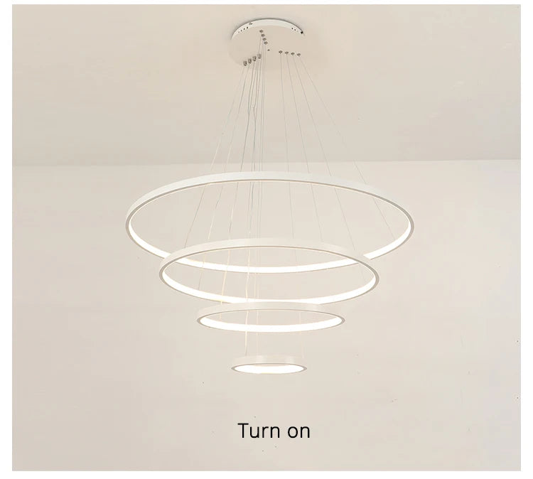 LUMARING MODERN LED PENDANT CHANDELIER