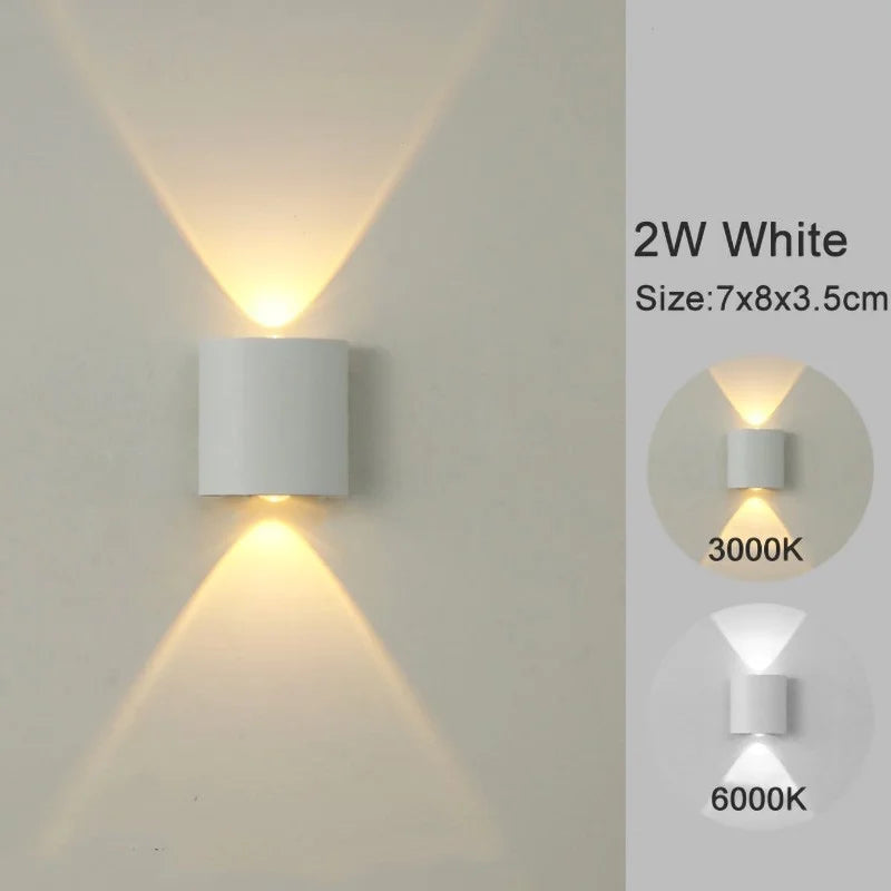 MODERN MINIMALIST UP & DOWN LED WALL SCONCE