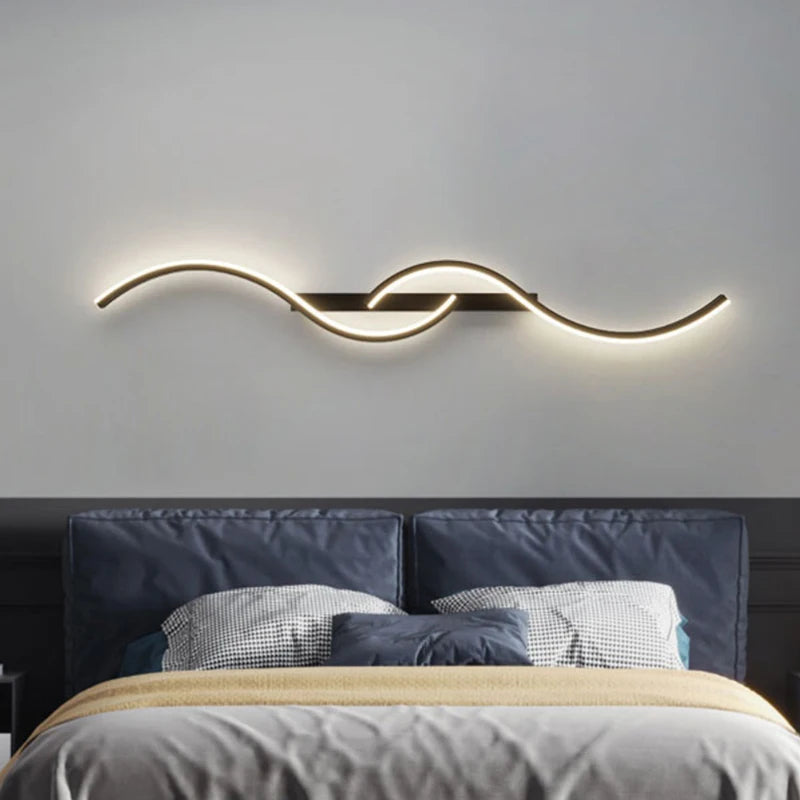 MODERN CURVED LED SCONCE