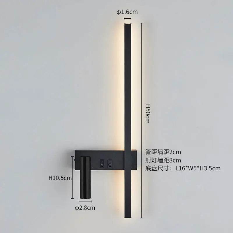 DUELGLOW NORDIC LED WALL LIGHT