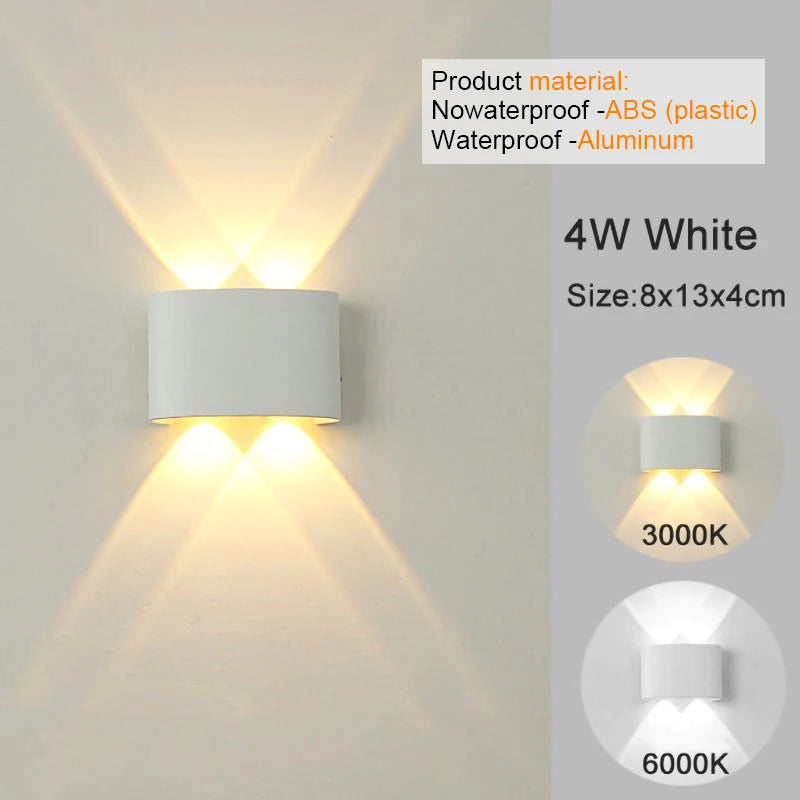 MODERN MINIMALIST UP & DOWN LED WALL SCONCE