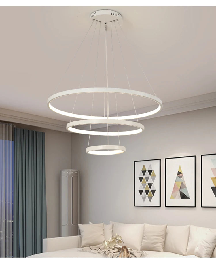 LUMARING MODERN LED PENDANT CHANDELIER