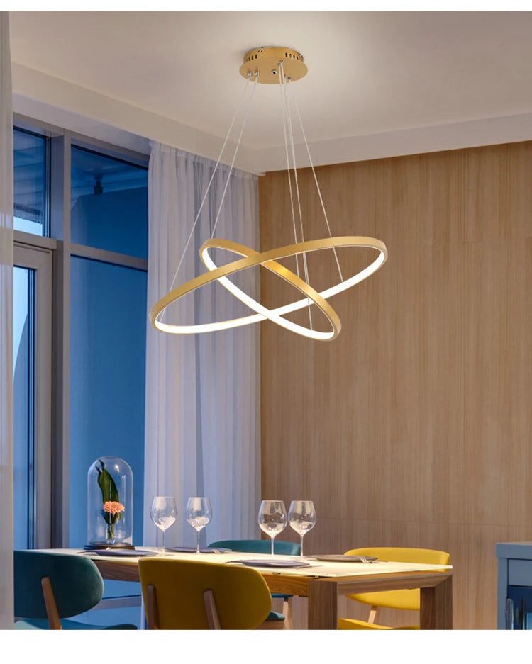 LUMARING MODERN LED PENDANT CHANDELIER
