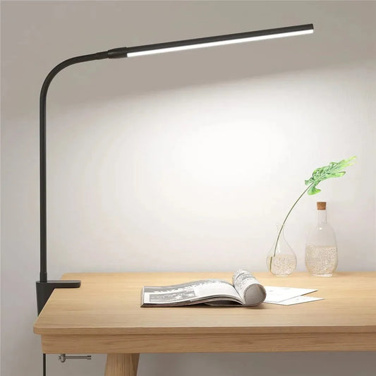 DUAL-HEAD ADJUSTABLE LED DESK LAMP - BLACK