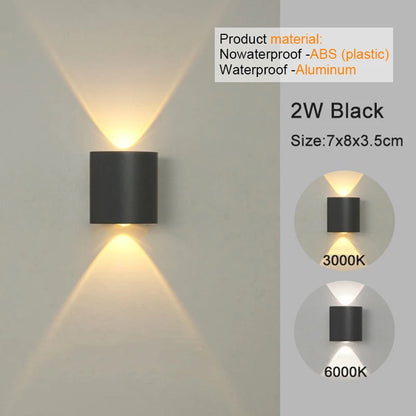 MODERN MINIMALIST UP & DOWN LED WALL SCONCE