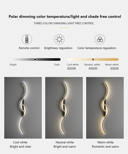 MODERN CURVED LED SCONCE