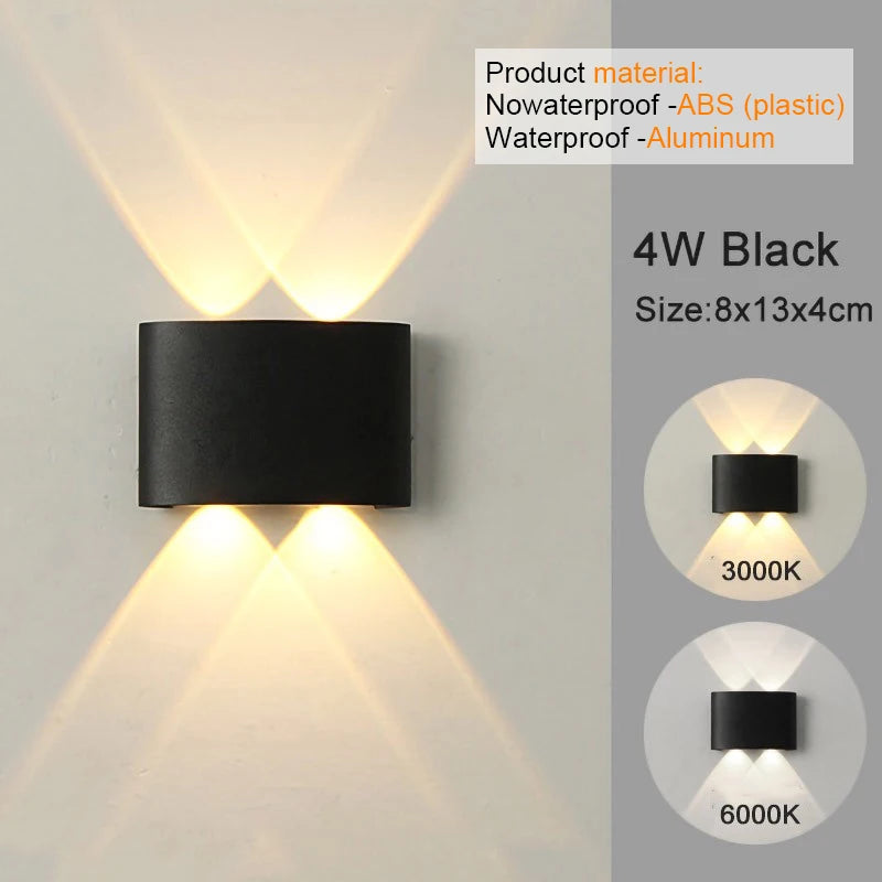 MODERN MINIMALIST UP & DOWN LED WALL SCONCE