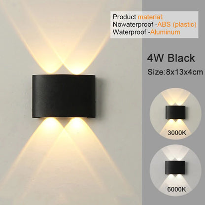 MODERN MINIMALIST UP & DOWN LED WALL SCONCE