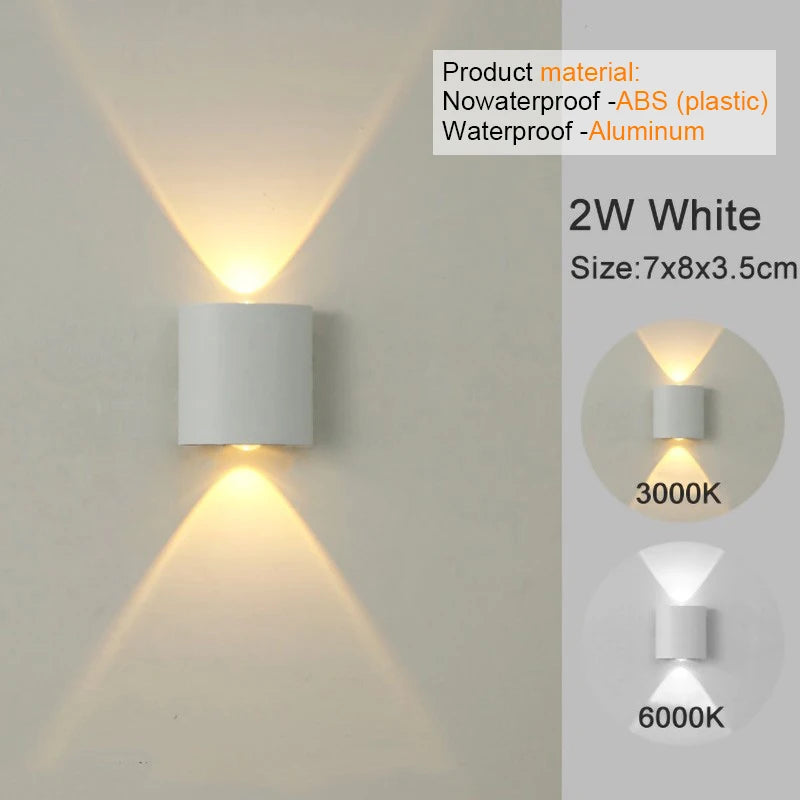 MODERN MINIMALIST UP & DOWN LED WALL SCONCE