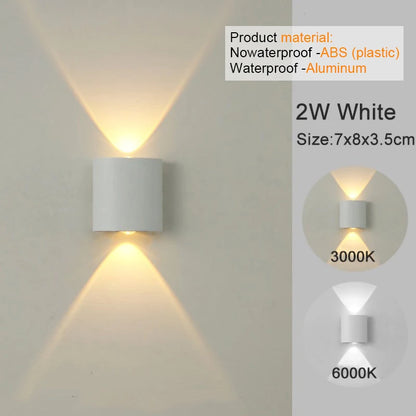 MODERN MINIMALIST UP & DOWN LED WALL SCONCE