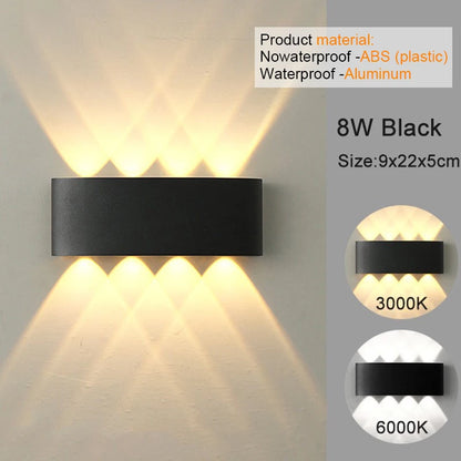 MODERN MINIMALIST UP & DOWN LED WALL SCONCE