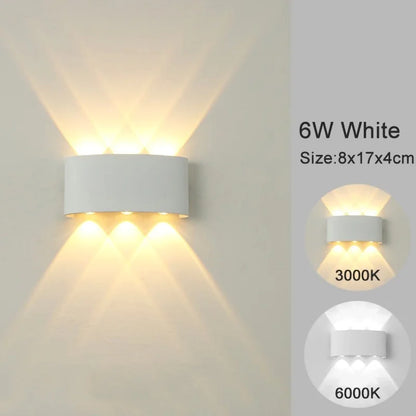 MODERN MINIMALIST UP & DOWN LED WALL SCONCE