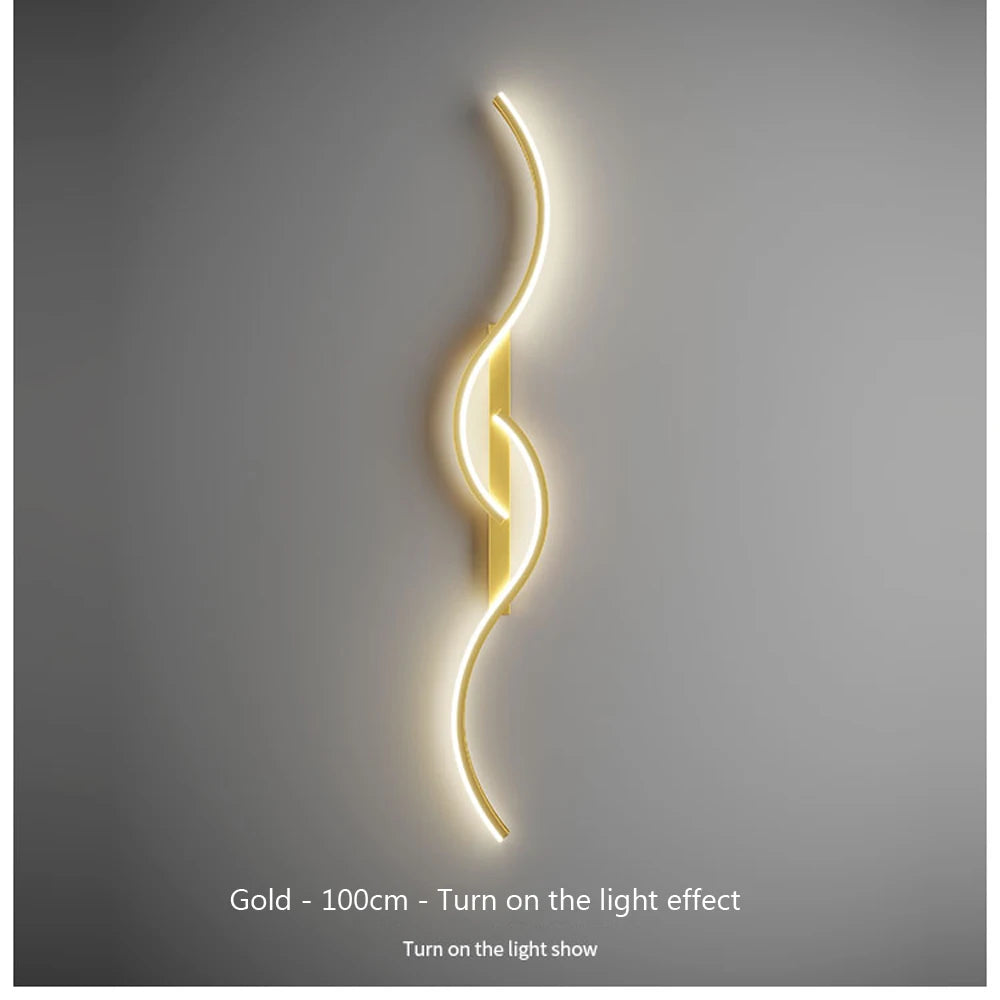 MODERN CURVED LED SCONCE