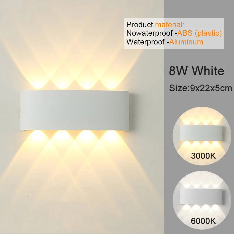 MODERN MINIMALIST UP & DOWN LED WALL SCONCE