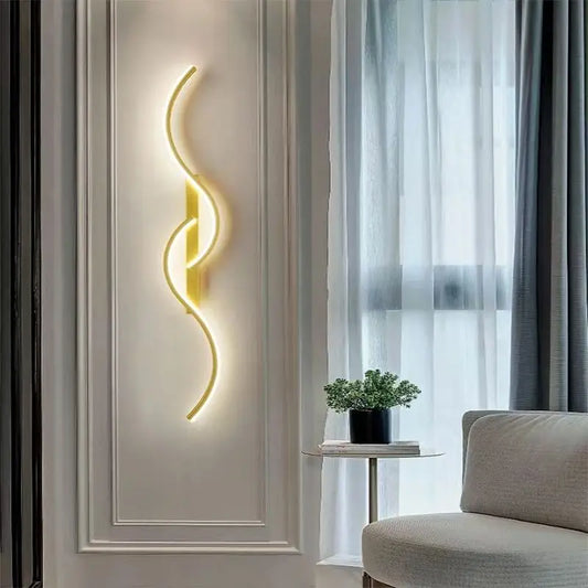 MODERN CURVED LED SCONCE