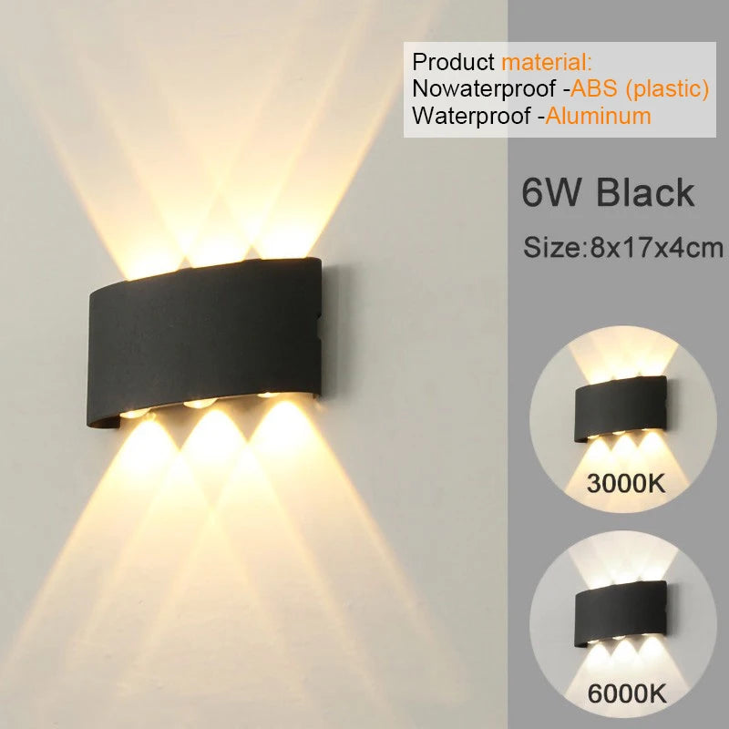 MODERN MINIMALIST UP & DOWN LED WALL SCONCE
