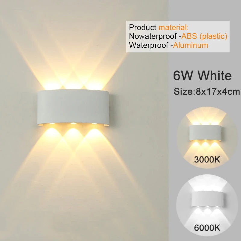 MODERN MINIMALIST UP & DOWN LED WALL SCONCE