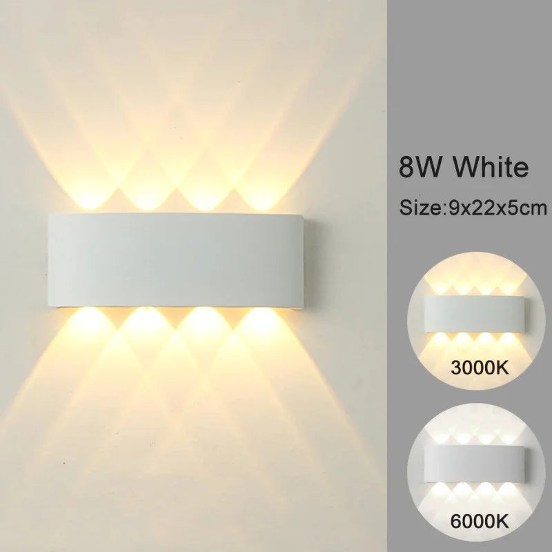 MODERN MINIMALIST UP & DOWN LED WALL SCONCE